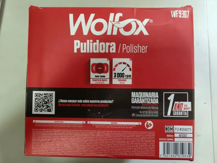 ¡DEJA TU AUTO COMO NUEVO CON LA PULIDORA WOLFOX WF9367!